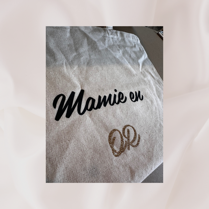 Sac en toile de jute Mamie