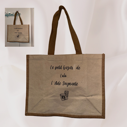 Sac en jute personnalisée