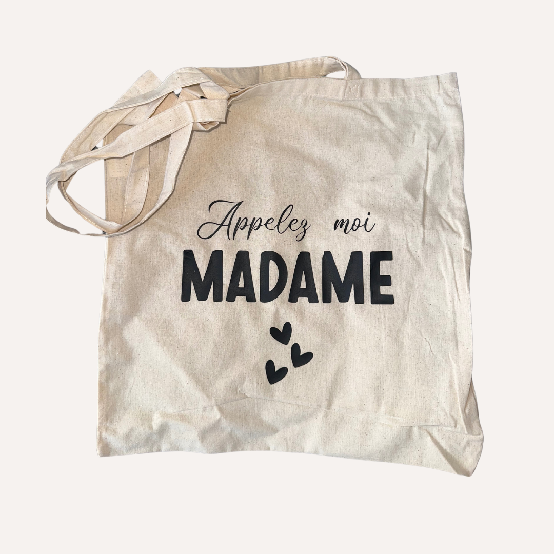 Tote bag Appelez moi Madame