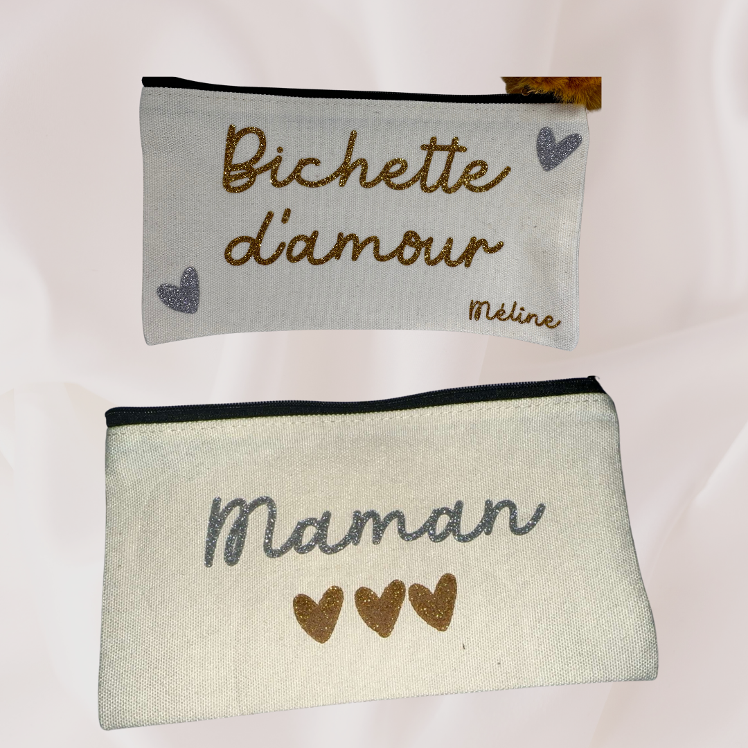 Pochette personnalisée écriture