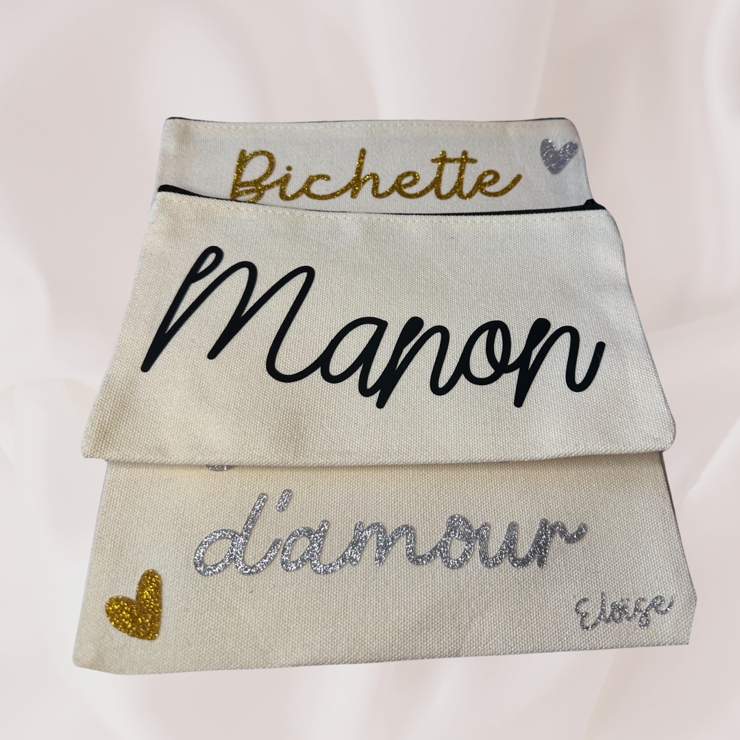 Pochette personnalisée écriture