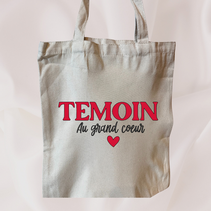 Tote Bag au grand coeur